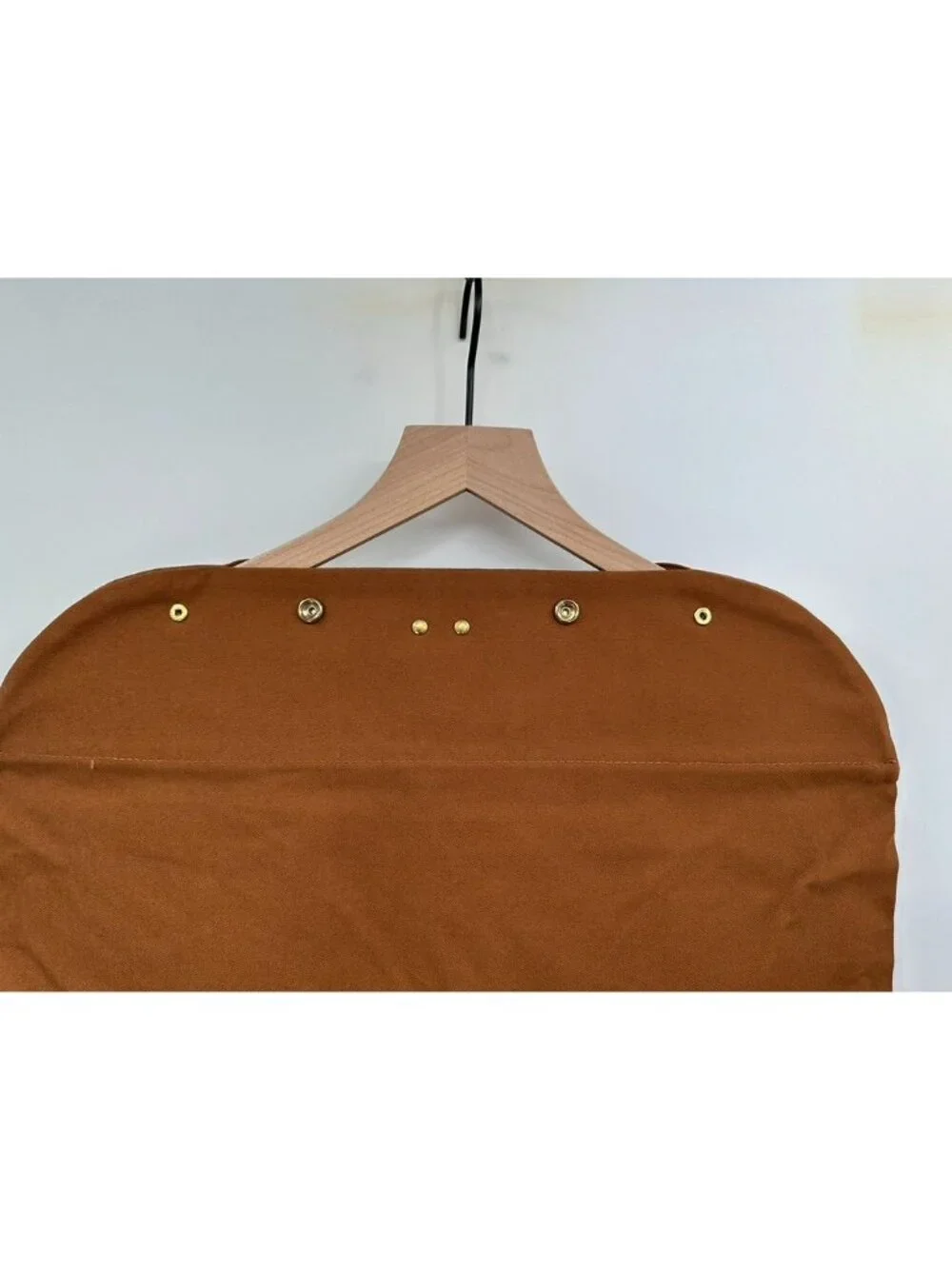 Louis Vuitton Brown Canvas Garment Bag With Gold Hardware & Zipper Closure
